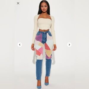 Fashion Nova Sweet And Precious Sweater Shrug Set - Oatmeal M